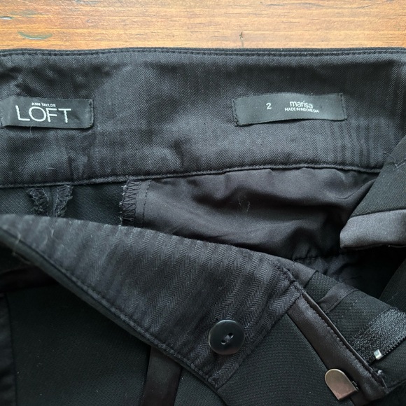 LOFT cropped tuxedo cigarette pants slacks EUC - Picture 7 of 8